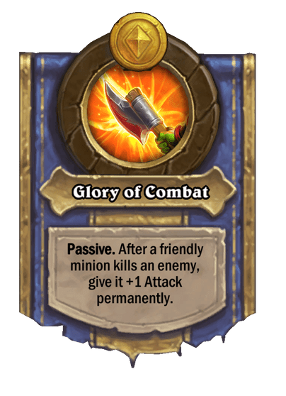 Glory of Combat Hearthstone kártya