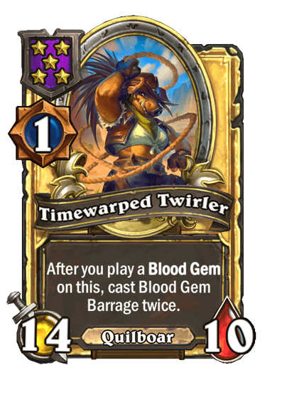 Timewarped Twirler Hearthstone kártya