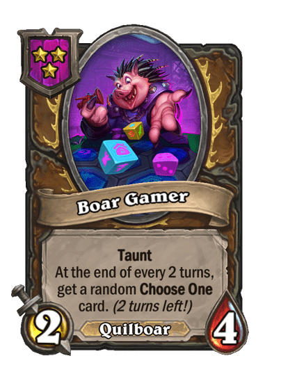 Boar Gamer Hearthstone kártya