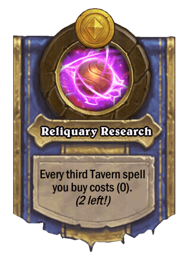 Reliquary Research Hearthstone kártya