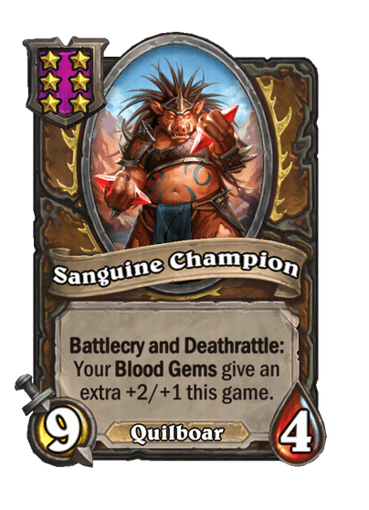 Sanguine Champion Hearthstone kártya