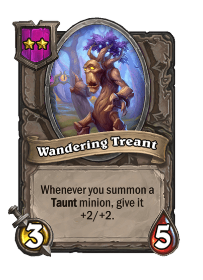 Wandering Treant Hearthstone kártya