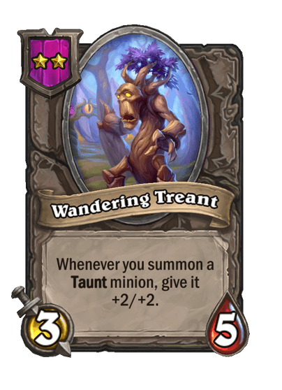Wandering Treant Hearthstone kártya