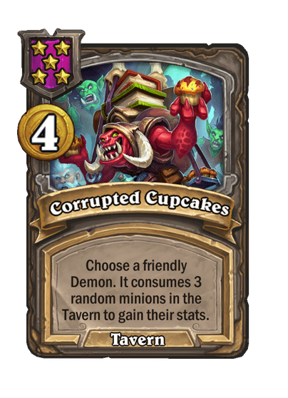 Corrupted Cupcakes Hearthstone kártya