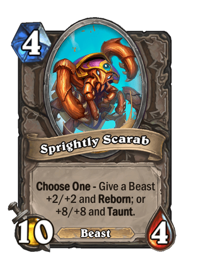 Sprightly Scarab Hearthstone kártya