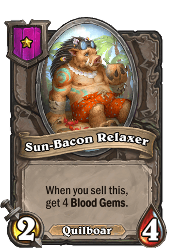 Sun-Bacon Relaxer Hearthstone kártya