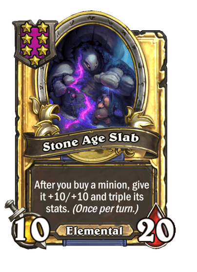 Stone Age Slab Hearthstone kártya