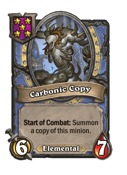 Carbonic Copy Hearthstone kártya