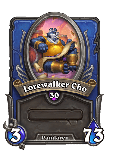 Lorewalker Cho Hearthstone kártya