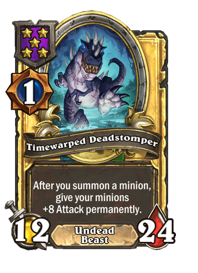 Timewarped Deadstomper Hearthstone kártya