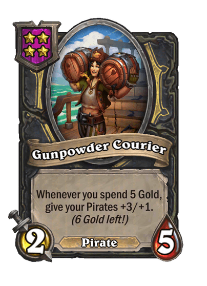Gunpowder Courier Hearthstone kártya