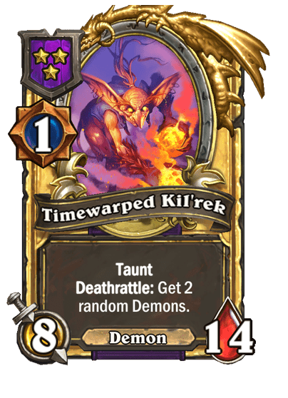 Timewarped Kil'rek Hearthstone kártya