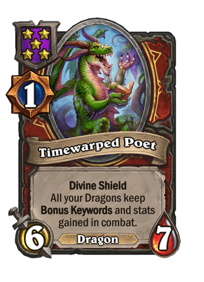 Timewarped Poet Hearthstone kártya