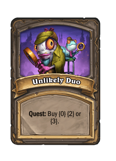 Unlikely Duo Hearthstone kártya