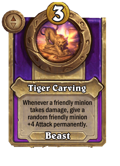 Tiger Carving Hearthstone kártya
