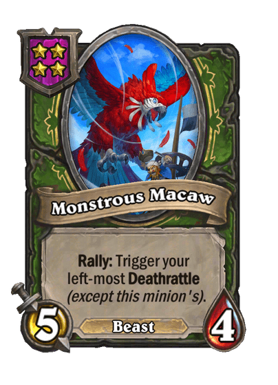 Monstrous Macaw Hearthstone kártya
