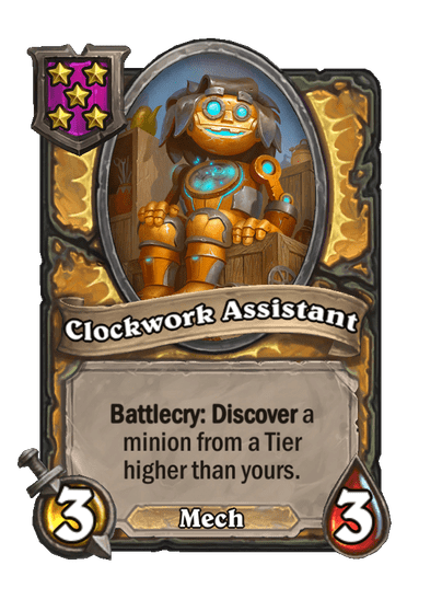 Clockwork Assistant Hearthstone kártya