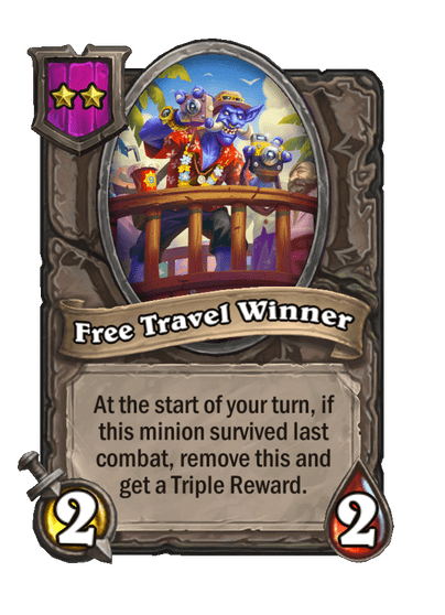 Free Travel Winner Hearthstone kártya