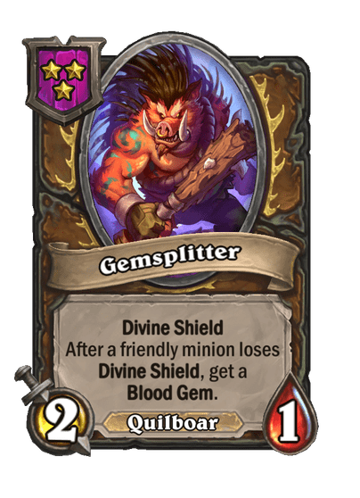 Gemsplitter Hearthstone kártya