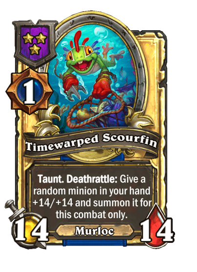 Timewarped Scourfin Hearthstone kártya