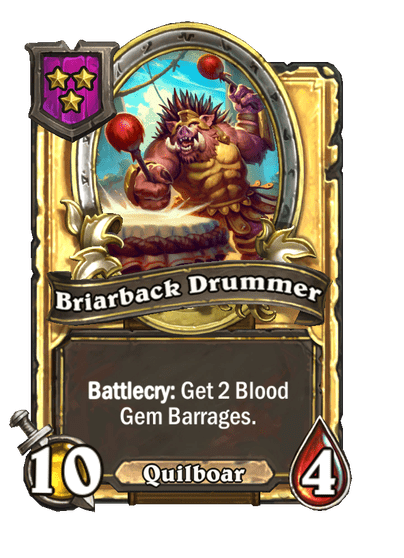 Briarback Drummer Hearthstone kártya
