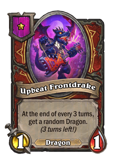 Upbeat Frontdrake Hearthstone kártya