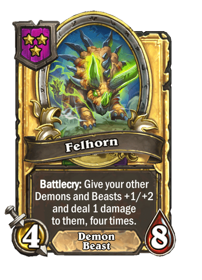 Felhorn Hearthstone kártya
