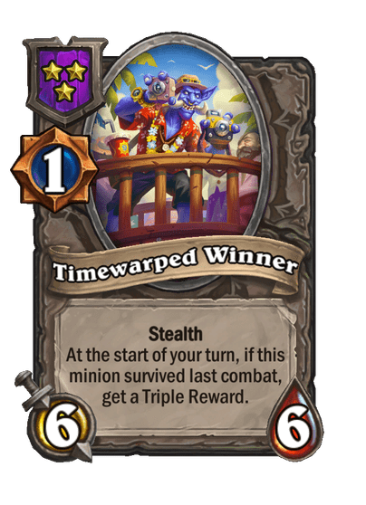 Timewarped Winner Hearthstone kártya