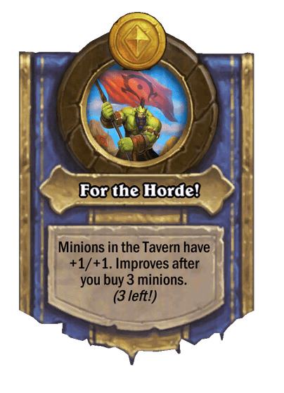 For the Horde! Hearthstone kártya