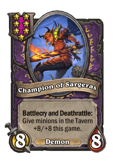 Champion of Sargeras Hearthstone kártya