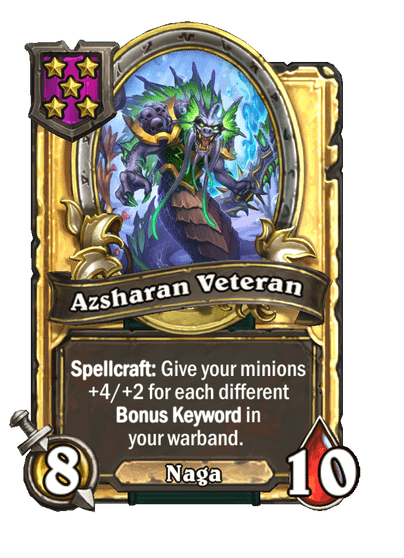 Azsharan Veteran Hearthstone kártya