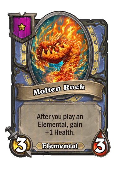 Molten Rock Hearthstone kártya