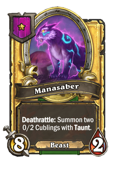 Manasaber Hearthstone kártya