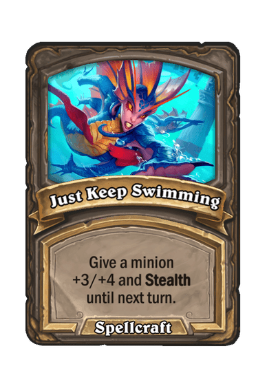 Just Keep Swimming Hearthstone kártya