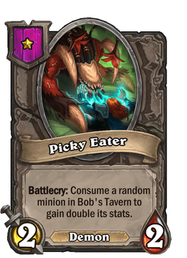 Picky Eater Hearthstone kártya