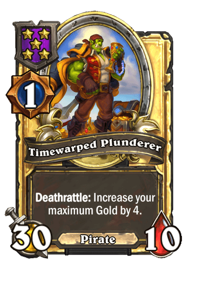 Timewarped Plunderer Hearthstone kártya