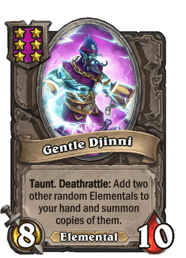 Gentle Djinni Hearthstone kártya