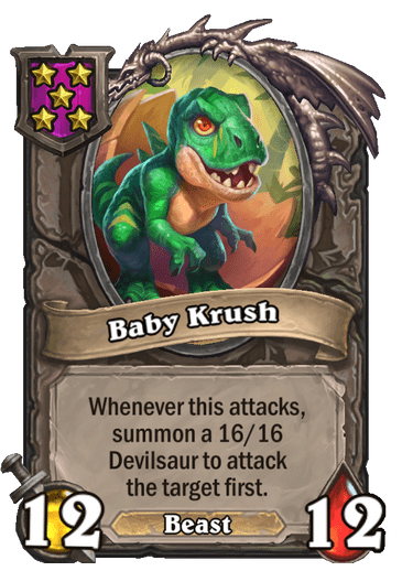 Baby Krush Hearthstone kártya