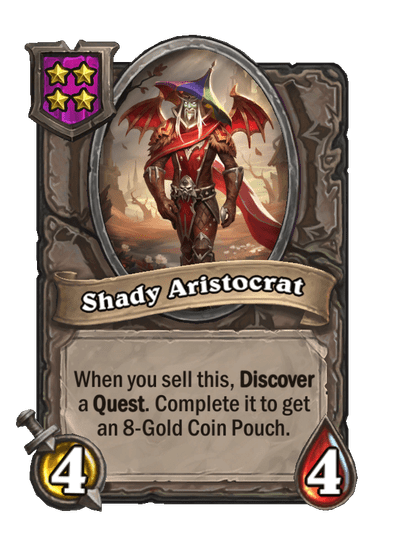 Shady Aristocrat Hearthstone kártya