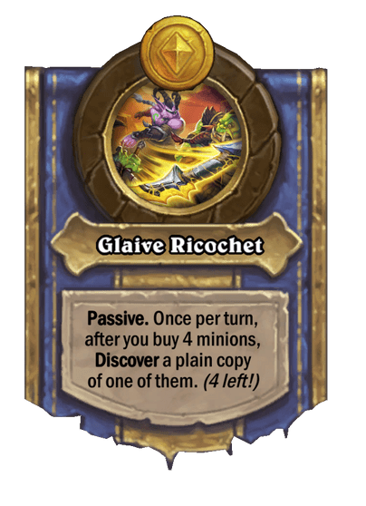 Glaive Ricochet Hearthstone kártya