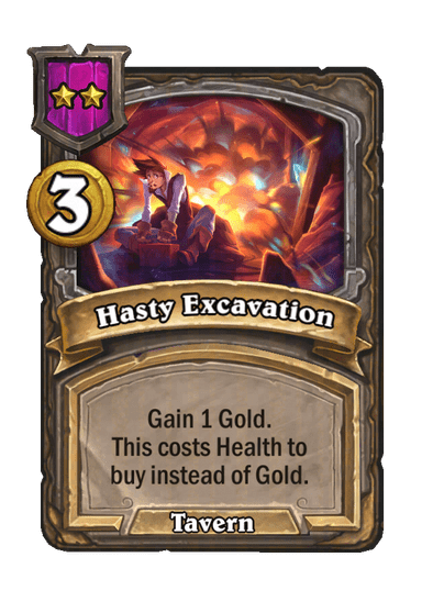 Hasty Excavation