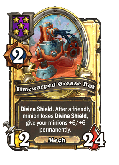 Timewarped Grease Bot Hearthstone kártya