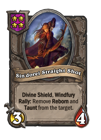 Sin'dorei Straight Shot Hearthstone kártya