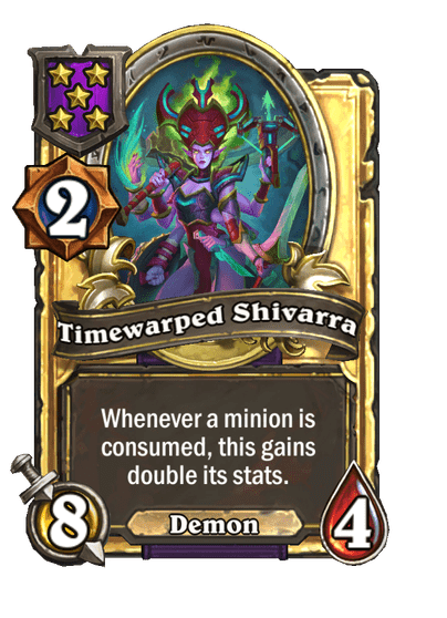 Timewarped Shivarra Hearthstone kártya