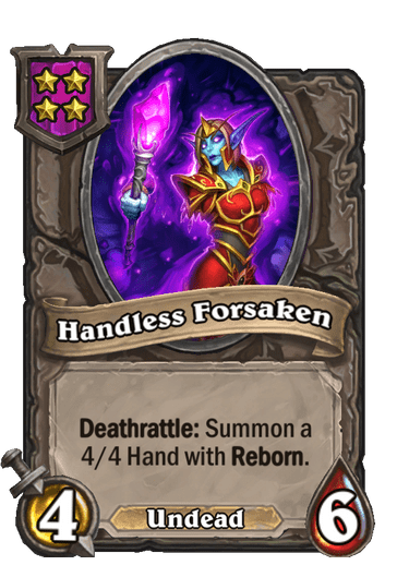 Handless Forsaken Hearthstone kártya