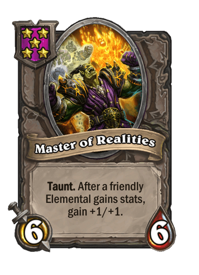Master of Realities Hearthstone kártya