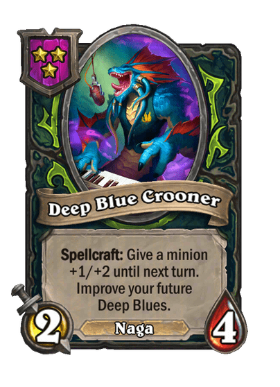 Deep Blue Crooner Hearthstone kártya