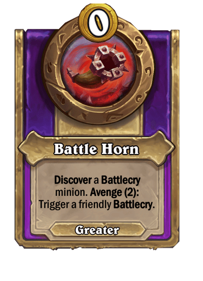 Battle Horn Hearthstone kártya
