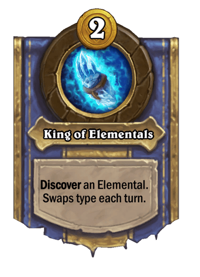King of Elementals Hearthstone kártya