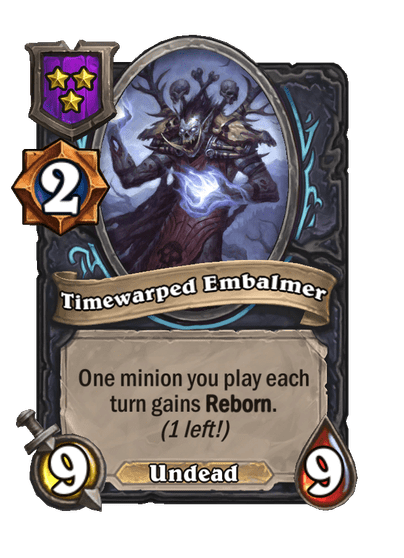 Timewarped Embalmer Hearthstone kártya
